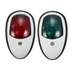 Set Luces LED Navegación Rojo-Verde 12V (Caja Plastica Negra) 12 mt