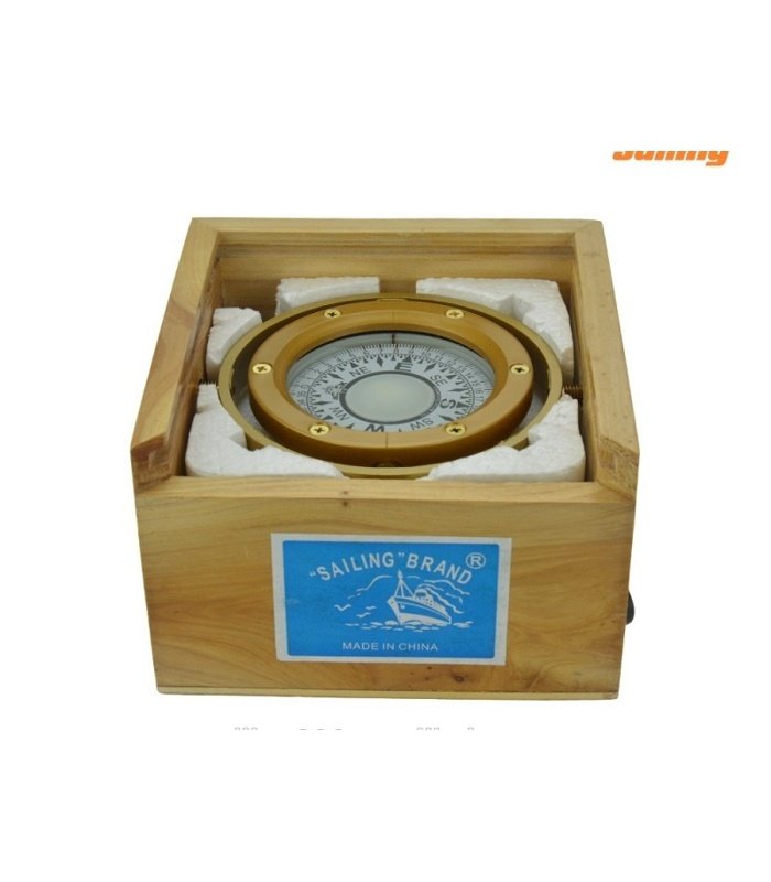 71400008-2 Compás Marino en Caja de Madera 3" - Imagen 1