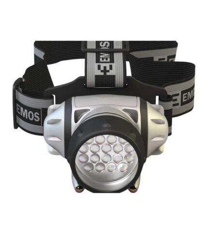 Linterna de cabeza led con pilas recargable focos graduables