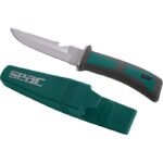 Cuchillo de Buceo con vaina protectora Mango de Goma