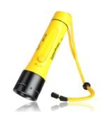 Linterna Buceo LED Amarillo neon con cuerda